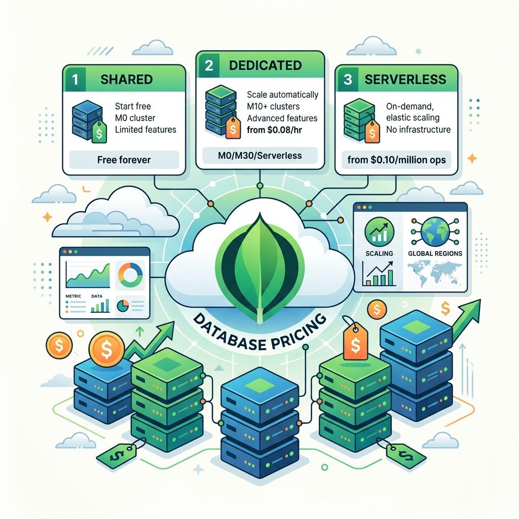 MongoDB Atlas Pricing Explained: Free, Flex & Dedicated